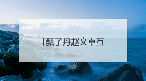 甄子丹赵文卓互撕,前妻给儿子取名甄文卓,是巧合还是故意?