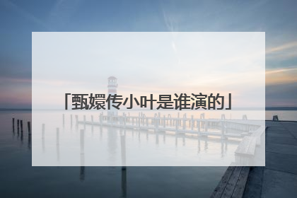 甄嬛传小叶是谁演的