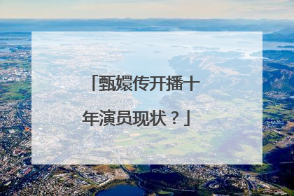 甄嬛传开播十年演员现状？