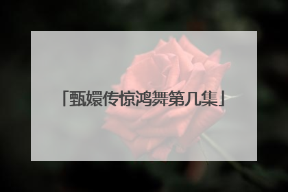 甄嬛传惊鸿舞第几集