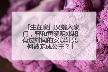 生在豪门又嫁入豪门,曾和黄晓明邓超有过绯闻的安以轩凭何被宠成公主?