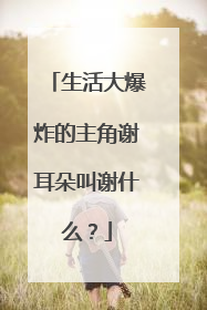 生活大爆炸的主角谢耳朵叫谢什么？