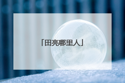 田亮哪里人