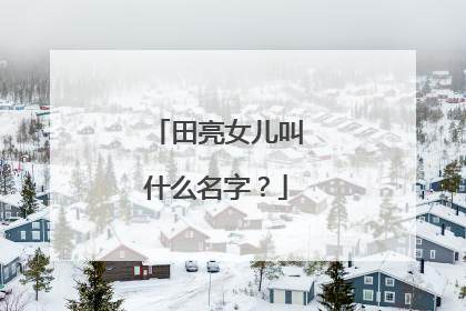 田亮女儿叫什么名字？