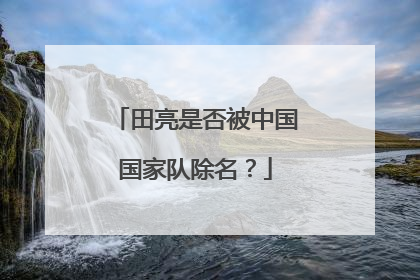 田亮是否被中国国家队除名？