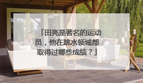 田亮是著名的运动员,他在跳水领域都取得过哪些成绩?