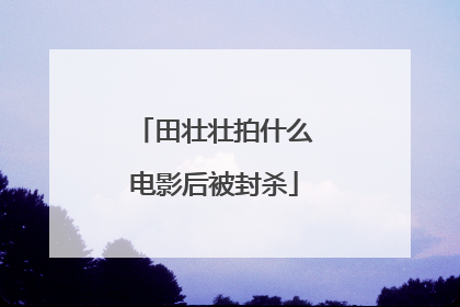 田壮壮拍什么电影后被封杀