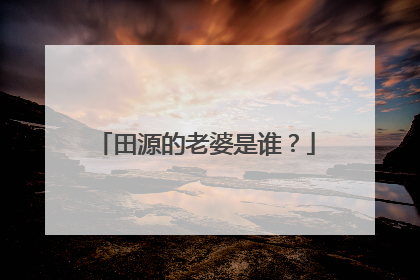 田源的老婆是谁？