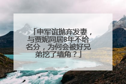 申军谊抛弃发妻，与贾妮同居8年不给名分，为何会被好兄弟挖了墙角？