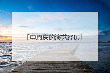 申恩庆的演艺经历