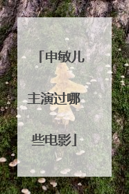 申敏儿主演过哪些电影