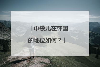 申敏儿在韩国的地位如何?