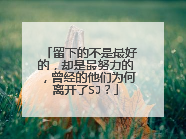 留下的不是最好的，却是最努力的，曾经的他们为何离开了SJ？