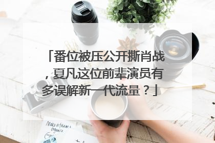 番位被压公开撕肖战，夏凡这位前辈演员有多误解新一代流量？