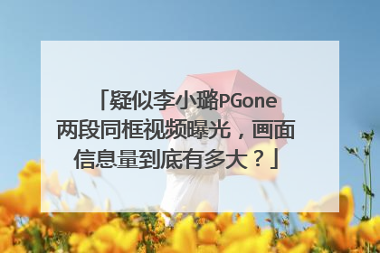 疑似李小璐PGone两段同框视频曝光,画面信息量到底有多大?