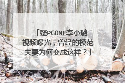 疑PGONE李小璐视频曝光，曾经的模范夫妻为何变成这样？