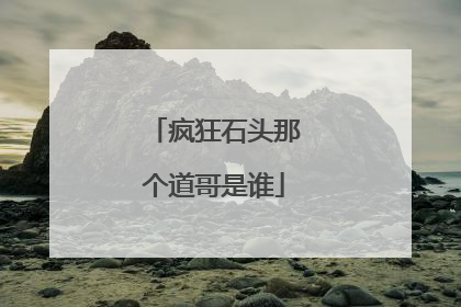 疯狂石头那个道哥是谁