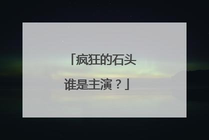 疯狂的石头谁是主演?