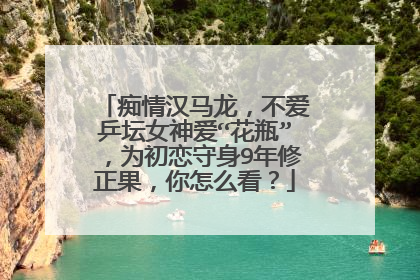 痴情汉马龙,不爱乒坛女神爱“花瓶”,为初恋守身9年修正果,你怎么看?