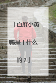 百度小黄鸭是干什么的？