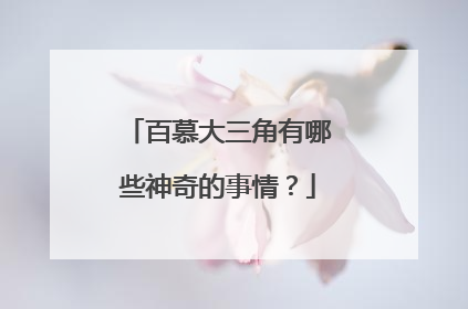 百慕大三角有哪些神奇的事情？