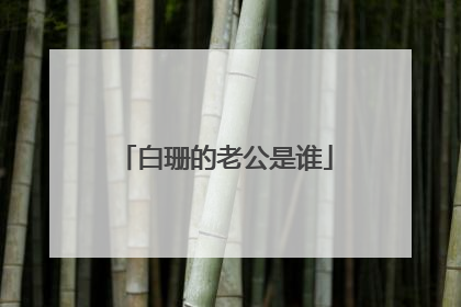 白珊的老公是谁