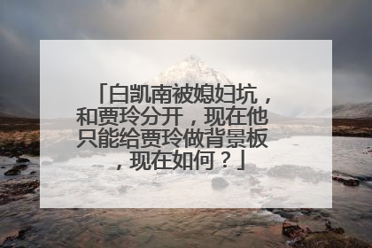 白凯南被媳妇坑，和贾玲分开，现在他只能给贾玲做背景板，现在如何？