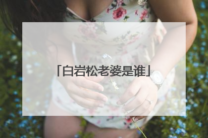白岩松老婆是谁
