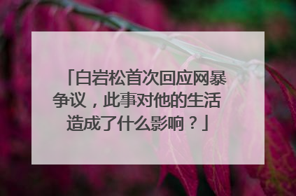 白岩松首次回应网暴争议,此事对他的生活造成了什么影响?