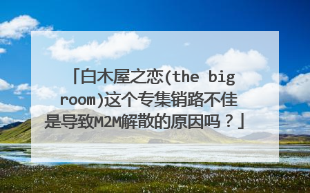 白木屋之恋(the big room)这个专集销路不佳是导致M2M解散的原因吗？