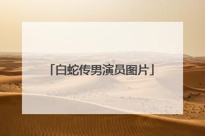 白蛇传男演员图片