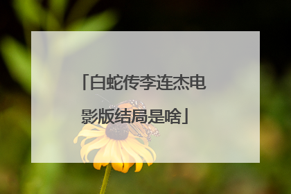 白蛇传李连杰电影版结局是啥