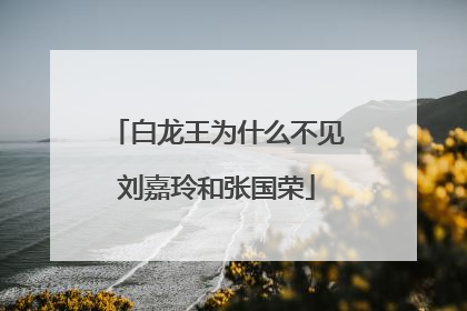 白龙王为什么不见刘嘉玲和张国荣