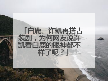 白鹿、许凯再搭古装剧,为何网友说许凯看白鹿的眼神都不一样了呢?