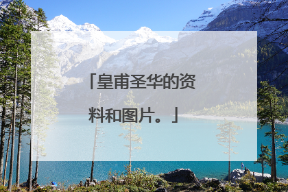 皇甫圣华的资料和图片。