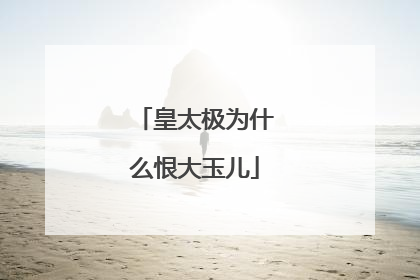 皇太极为什么恨大玉儿