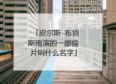 皮尔斯·布鲁斯南演的一部偷片叫什么名字
