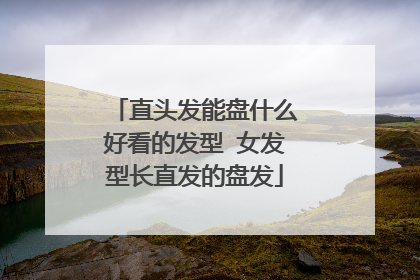 直头发能盘什么好看的发型 女发型长直发的盘发