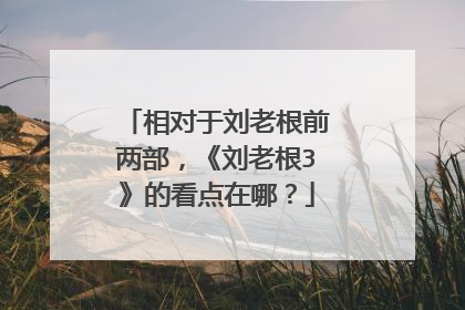 相对于刘老根前两部，《刘老根3》的看点在哪？