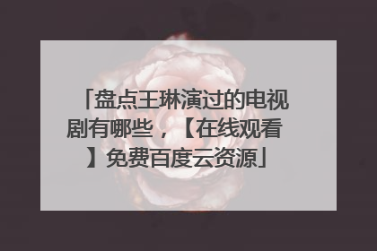 盘点王琳演过的电视剧有哪些，【在线观看】免费百度云资源