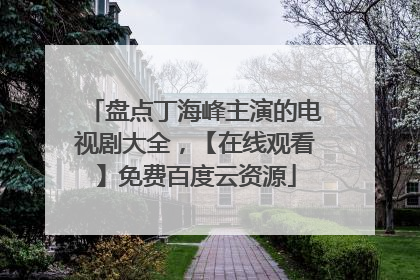 盘点丁海峰主演的电视剧大全,【在线观看】免费百度云资源
