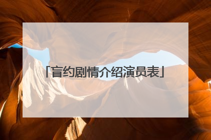 盲约剧情介绍演员表