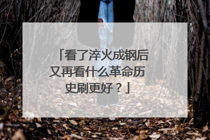 看了淬火成钢后又再看什么革命历史刷更好？