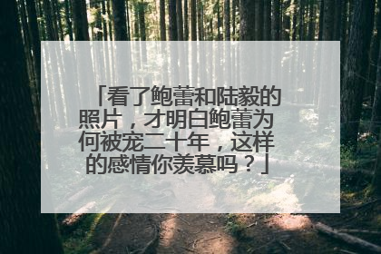 看了鲍蕾和陆毅的照片，才明白鲍蕾为何被宠二十年，这样的感情你羡慕吗？