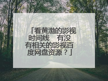 看黄渤的影视时间线  有没有相关的影视百度网盘资源？