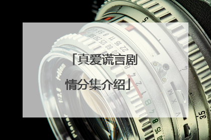 真爱谎言剧情分集介绍