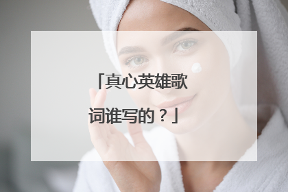 真心英雄歌词谁写的？