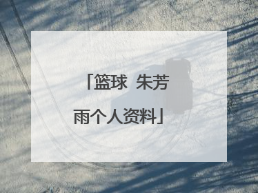 篮球 朱芳雨个人资料