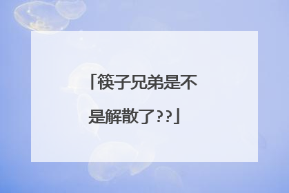 筷子兄弟是不是解散了??