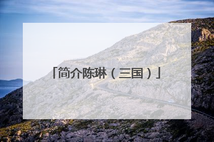 简介陈琳(三国)